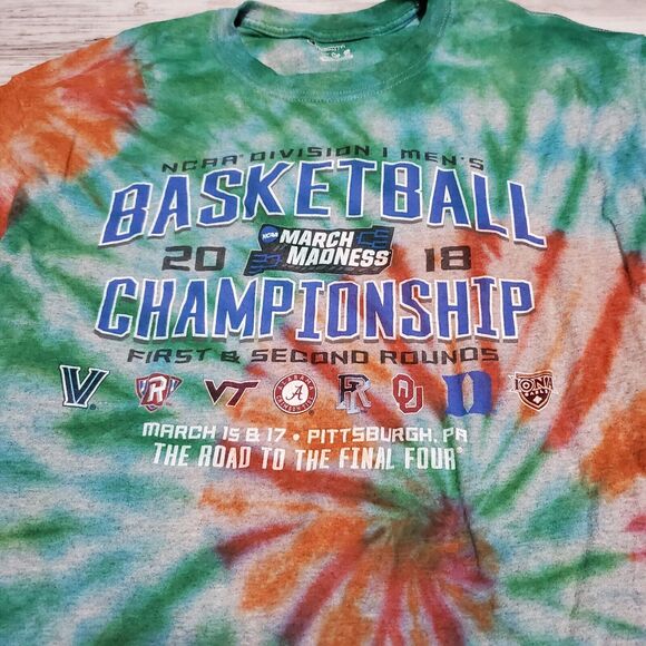 2018 March Madness Tye Dye Shirt Size Medium Hand Tye Dyed College Basketball - Picture 3 of 3